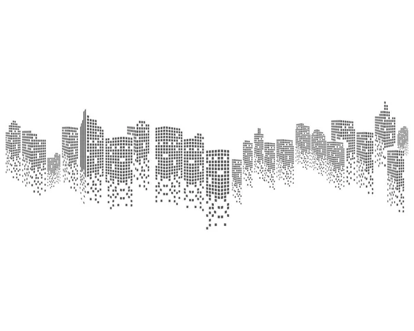 Moderne Stadtsilhouette — Stockvektor