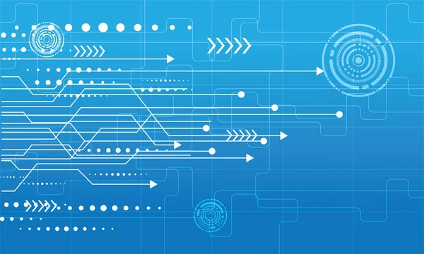 Futuro abstrato conceito de tecnologia de ciência digital —  Vetores de Stock