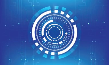 Soyut gelecek dijital bilim teknolojisi kavramı