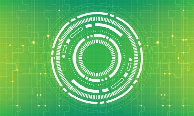 Soyut gelecek dijital bilim teknolojisi kavramı