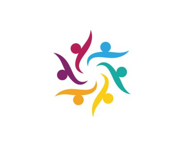 Toplum bakım Logo şablonu vektör