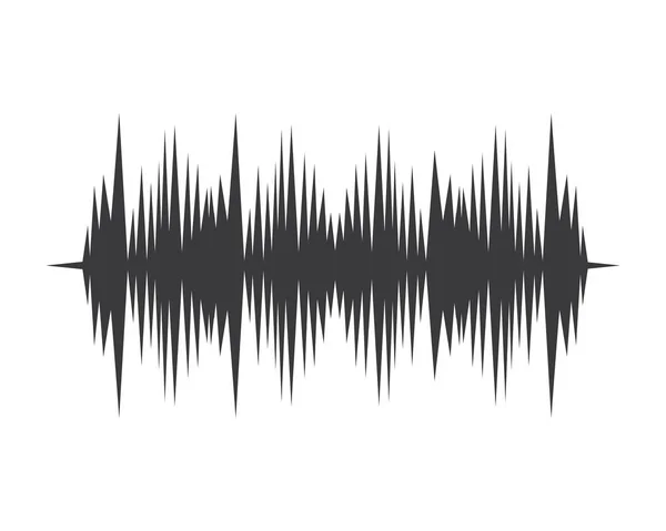 Music sound waves vector icon illustration — Stock Vector