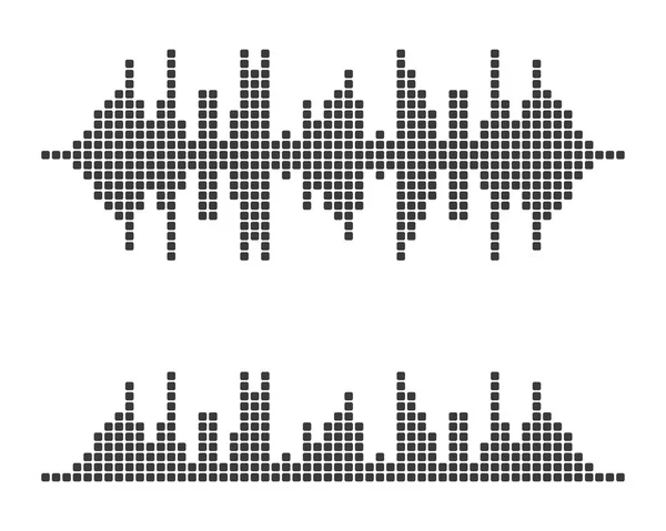 Musique ondes sonores vectoriel icône illustration — Image vectorielle