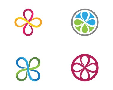 Infinity vektör Logo şablonu