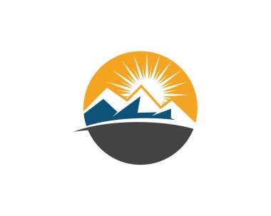 Dağ simgesini Logo şablonu