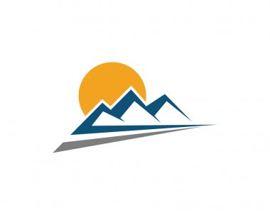 Dağ simgesini Logo şablonu