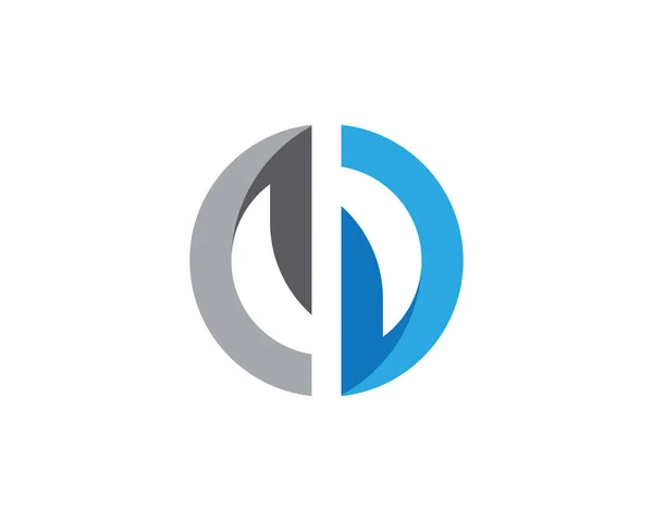 D Litera Logo Design wektor — Wektor stockowy