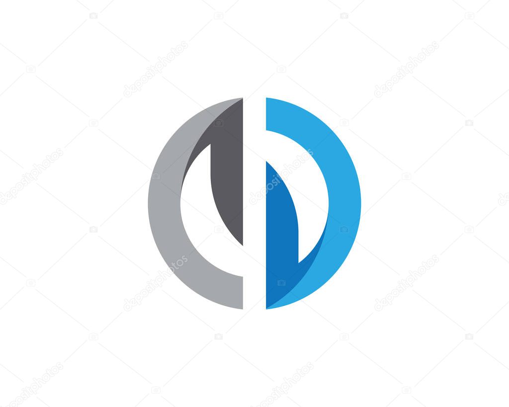 Business corporate D letter logo design vector
