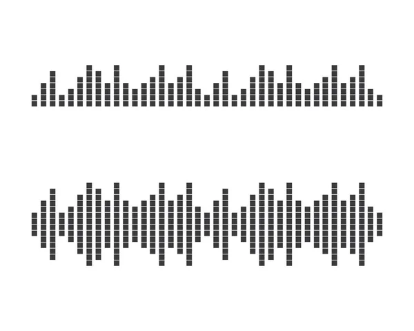 Ilustração vetorial de ondas sonoras — Vetor de Stock