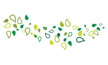 Yaprak arka plan vektör tasarımı