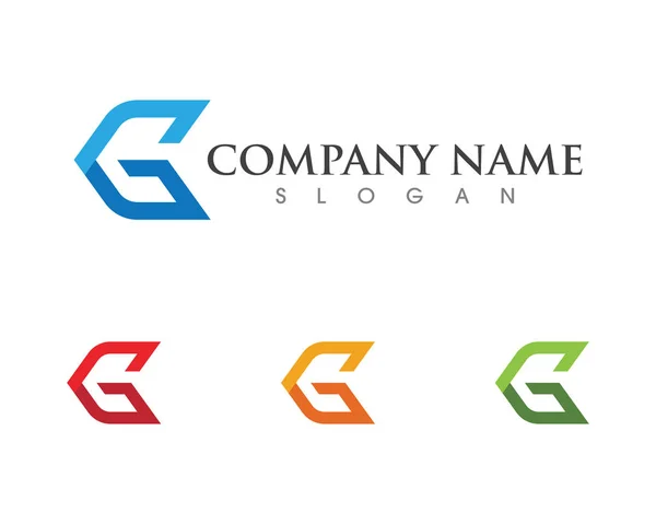 G Brief Logo Vorlage Design — Stockvektor