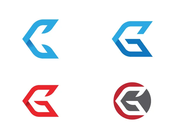G briefsjabloon Logo ontwerp — Stockvector