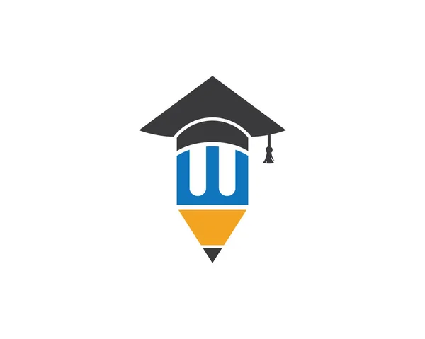 Wzór logo edukacji — Wektor stockowy