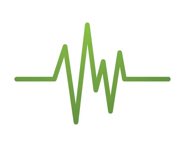 Design de arte pulsação cardíaca — Vetor de Stock