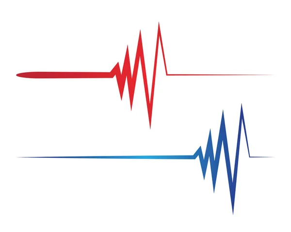 艺术设计心跳脉冲 — 图库矢量图片