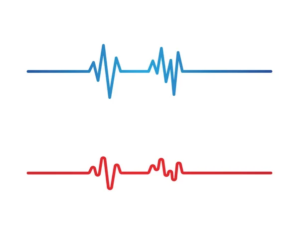 Art design pouls cardiaque — Image vectorielle