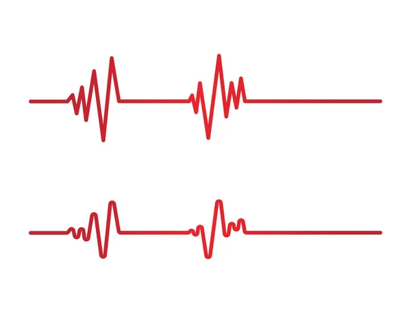 Design de arte pulsação cardíaca —  Vetores de Stock