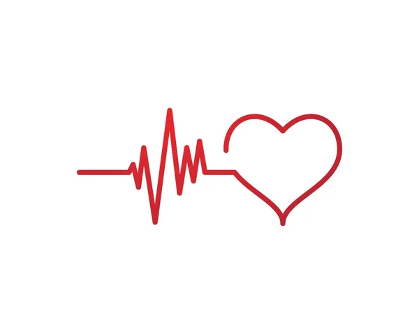 Art design heartbeat pulse — Stock Vector