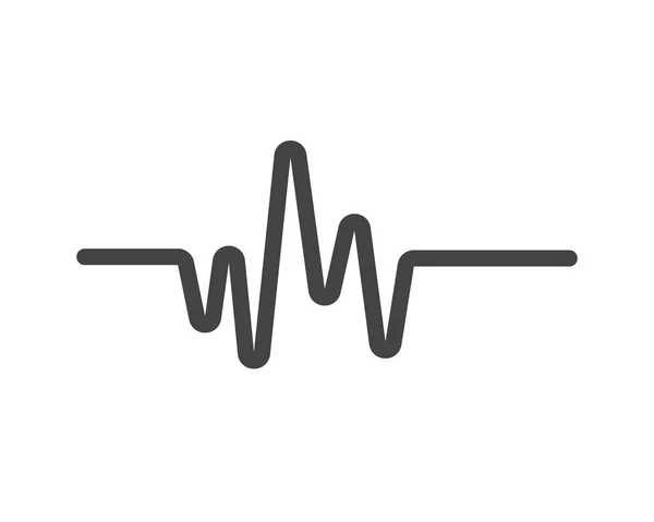 Design de arte pulsação cardíaca — Vetor de Stock