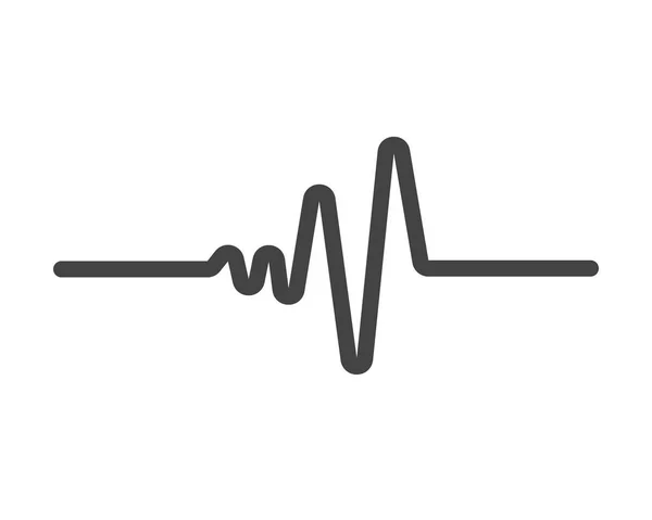 Художній дизайн пульсу серцебиття — стоковий вектор