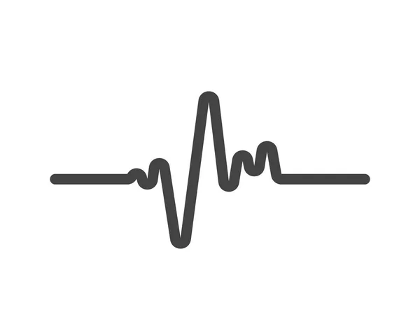 Art design pouls cardiaque — Image vectorielle