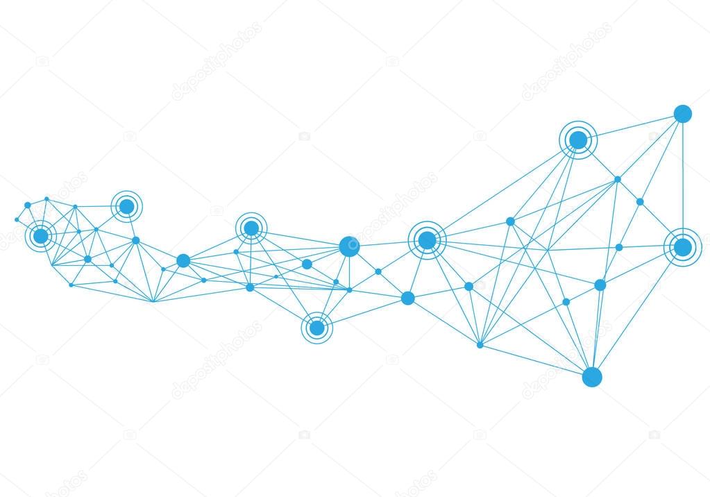 Polygonal with Connecting Dots