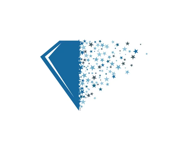 Diamante logo modello vettoriale — Vettoriale Stock