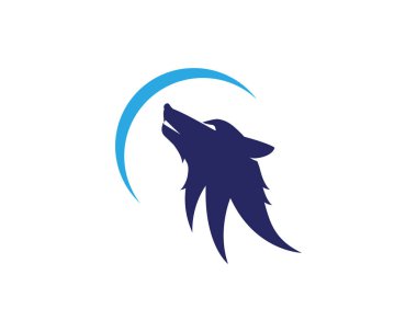 Wolf Logo şablonu vektör