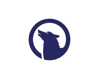 Wolf Logo şablonu vektör