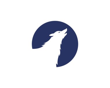 Wolf Logo şablonu vektör