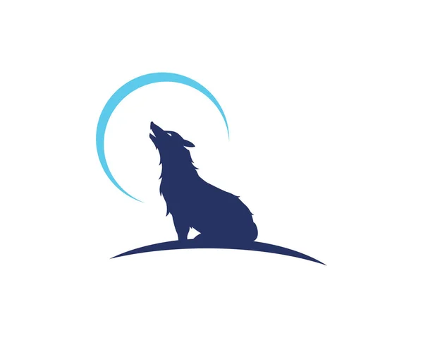 Wolf-Logo-Vorlagenvektor — Stockvektor