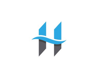 H harfi logo şablonu