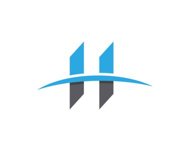 H harfi logo şablonu