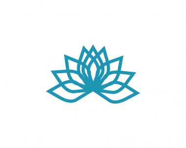 Stilize lotus çiçek simgesi