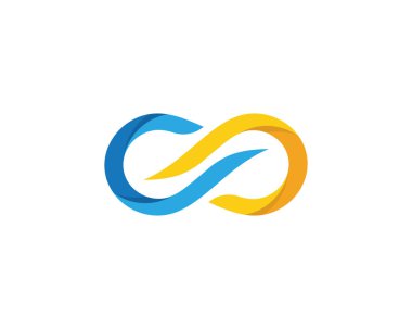 Sonsuz tasarım vektör Logo şablonu