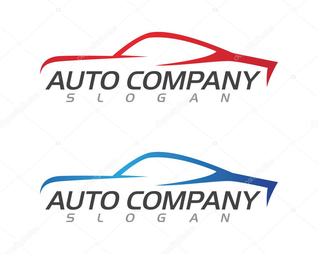 Speed Auto car Logo Template vector illustration icon design