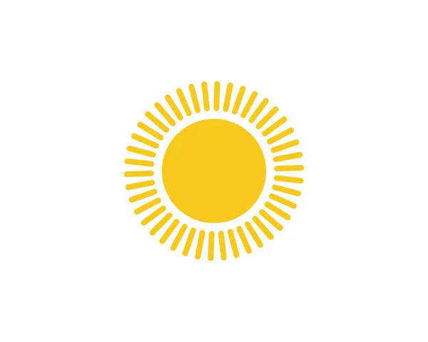 Векторная иллюстрация солнца над горизонтом — стоковый вектор