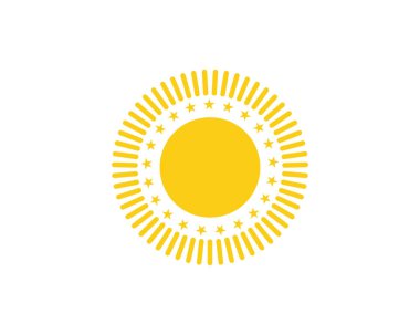 Güneş illüstrasyon Logo şablonu vektör