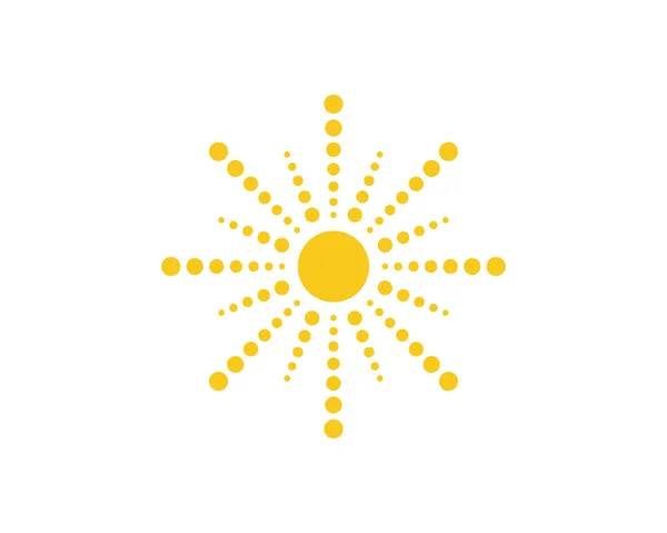 Plantilla de logotipo de ilustración de sol — Vector de stock
