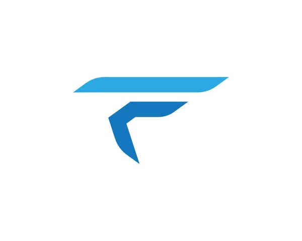 F Lettera Vettore modello logo più veloce — Vettoriale Stock