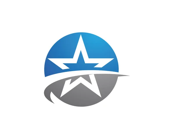 4 つ星のロゴのテンプレート — ストックベクタ