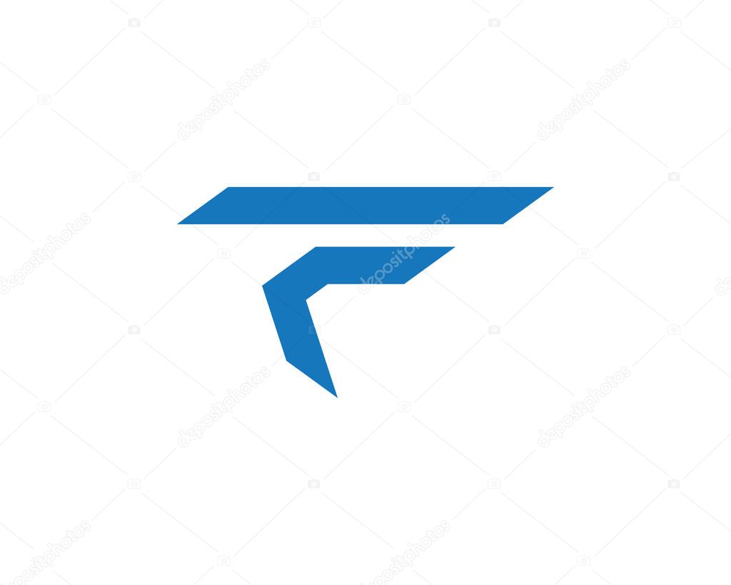 F Letter Faster Logo Template vector icon illustration design