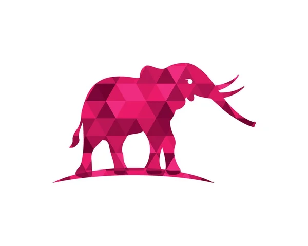 Modèle de logo d'éléphant icône — Image vectorielle