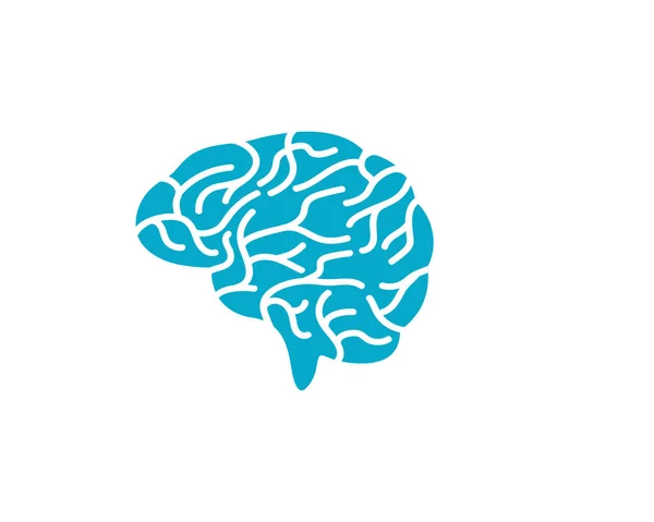 Brain illustration icon template — Stock Vector