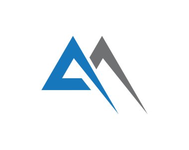 M harfi logo şablonu