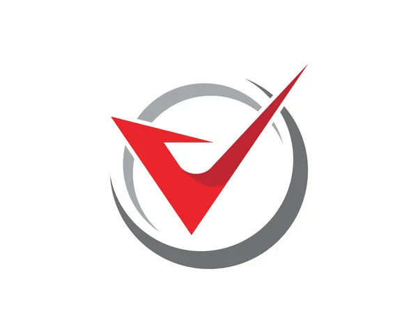 Modelo do logotipo da letra V — Vetor de Stock