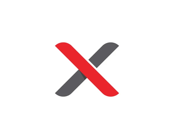 Modelo de logotipo de letra X —  Vetores de Stock