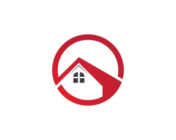 Immobilien und Bau-Logo Design für Unternehmen — Stockvektor