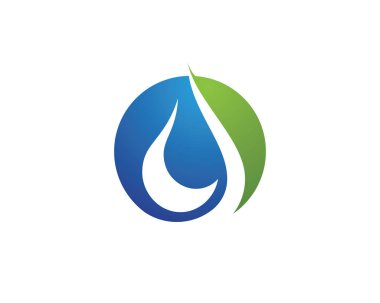 Su damlası Logo Şablonu vektörü