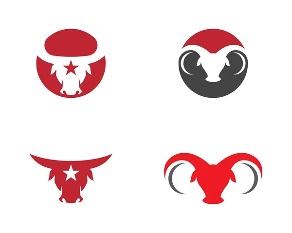 Bull Taurus Logo šablona — Stockový vektor